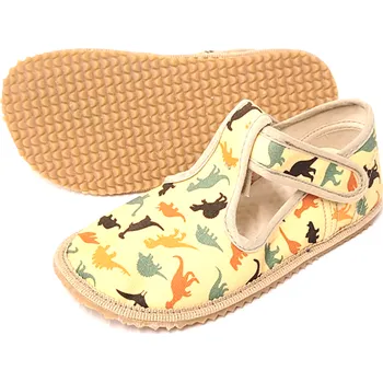 Chlapecké bačkory Beda Přezůvky barefoot - Dinosaurs (BFN 170020/W) Velikost: 24