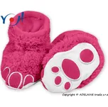 YO! Botičky/ponožtičky YO ! MEDVÍDEK - malinové 6-12m.