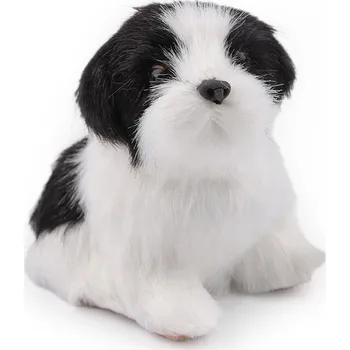 Dekorace pejsek bílá 1ks č.2