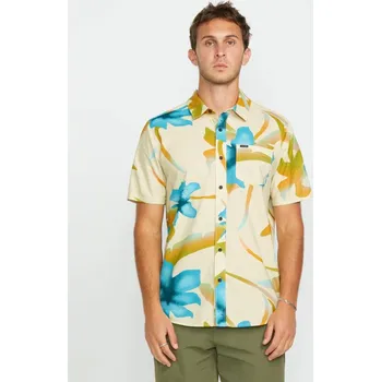 Pánská košile Volcom Košile Volcom, Tracers Floral SS light beige 2025 Velikost: L