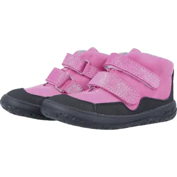 Dívčí polobotky Jonap Celoroční barefoot obuv Bella MV růžová SLIM Velikost: 22