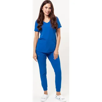 Dámský overall Dámská lékařská souprava Maevn Matrix Pro (halena Curved, kalhoty jogger) královsky modrá