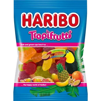 Cukrovinka Haribo Tropifrutti želé bonbóny s ovocnými příchutěmi 200g