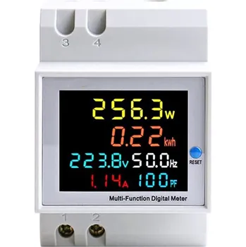 Wattmetr - elektroměr 1F na DIN lištu Mastercon 3M