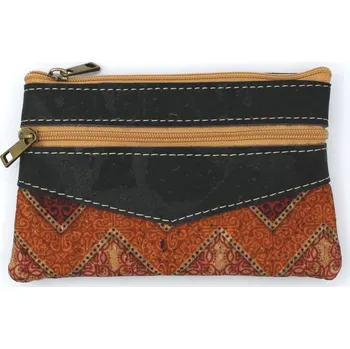 Kabelka Korková kapsička se dvěma přihrádkami - Oranžová