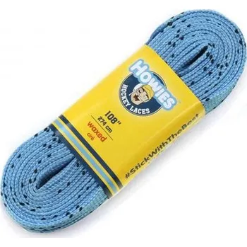 Hokejové šnúrky Howies voskované svetlo-modré Farba: svetlo modrá, Dĺžka: 274 cm / 108", Šnúrky: voskované