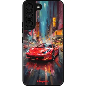 Pouzdro na mobilní telefon Lesklé pouzdro iSaprio pro Samsung Galaxy S22 5G - Ferrari (Lesklé pouzdro, kryt, obal iSaprio Exclusive na mobil Samsung Galaxy S22 5G s motivem Ferrari - elegantní skleněný vzhled, skvělá ochrana mobilu a luxusní styl, vyrobeno v Česku)