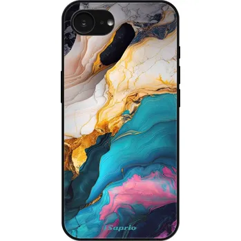 Pouzdro na mobilní telefon Lesklé pouzdro iSaprio pro Apple iPhone 16e - Color Marble 21 (Lesklé pouzdro, kryt, obal iSaprio Exclusive na mobil Apple iPhone 16e s motivem Color Marble 21 - elegantní skleněný vzhled, skvělá ochrana mobilu a luxusní styl, vyrobeno v Česku)