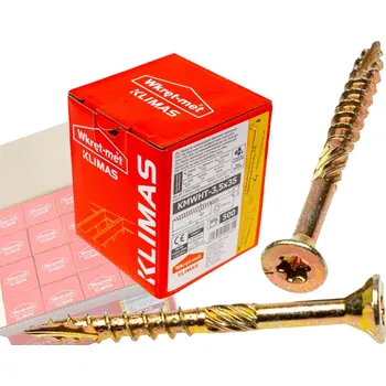 Vrut Klimas Wkret-Met TX 3,5x35mm - 1 Karton (16x500 ks) - Vruty do dřeva se zápustnou hlavou, WKCS
