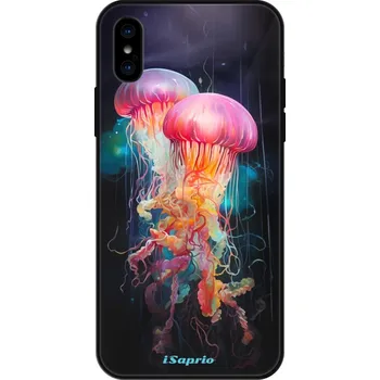 Pouzdro na mobilní telefon Lesklé pouzdro iSaprio pro Apple iPhone X / XS - Abstract Jellyfish (Lesklé pouzdro, kryt, obal iSaprio Exclusive na mobil Apple iPhone X / XS s motivem Abstract Jellyfish - elegantní skleněný vzhled, skvělá ochrana mobilu a luxusní styl, vyrobeno v Česku