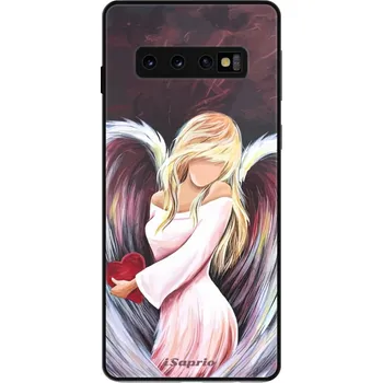 Pouzdro na mobilní telefon Lesklé pouzdro iSaprio pro Samsung Galaxy S10 - Angel of Love (Lesklé pouzdro, kryt, obal iSaprio Exclusive na mobil Samsung Galaxy S10 s motivem Angel of Love - elegantní skleněný vzhled, skvělá ochrana mobilu a luxusní styl, vyrobeno v Česku)