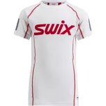 SWIX Roadline RaceX Classic, krátký rukáv, dětské triko, Bright White Velikost: 152
