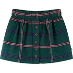 vidaXL Dětská sukně tmavě zelená 104