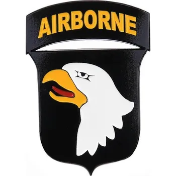 Znak kovový 101st Airborne Division se samolepou (Znak kovový 101st Airborne Division se samolepou)