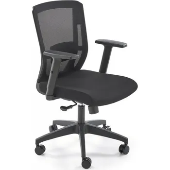 Kancelářská otočná židle PAREDES — síť / látka, černá