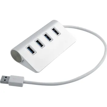 4v1 hub - 4x USB-A 3.0 na USB-A 3.0 pro MacBook - stříbrný