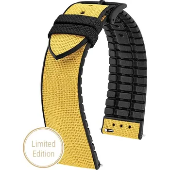 Řemínek na hodinky Řemínek k hodinkám HIRSCH Arne L.E. žlutá (72) 22 mm pánský