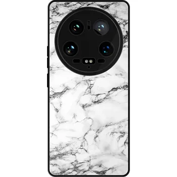 Pouzdro na mobilní telefon Lesklé pouzdro iSaprio pro Xiaomi 14 Ultra - White Marble 01 (Lesklé pouzdro, kryt, obal iSaprio Exclusive na mobil Xiaomi 14 Ultra s motivem White Marble 01 - elegantní skleněný vzhled, skvělá ochrana mobilu a luxusní styl, vyrobeno v Česku)