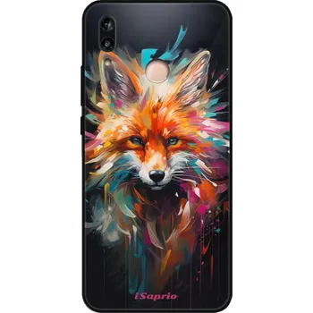 Pouzdro na mobilní telefon Lesklé pouzdro iSaprio pro Huawei P20 Lite - Neon Fox (Lesklé pouzdro, kryt, obal iSaprio Exclusive na mobil Huawei P20 Lite s motivem Neon Fox - elegantní skleněný vzhled, skvělá ochrana mobilu a luxusní styl, vyrobeno v Česku)