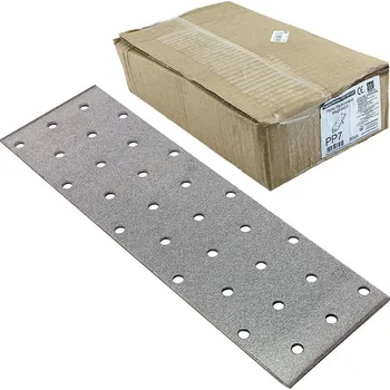 Tesařské kování Oramat 50ks - 60x200mm hr. 2,0mm Spojovací deska - plotna - děrovaná, PP7