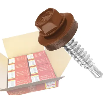 Klimas Wkret-Met RAL 8004 4,8x70mm - 1 Karton (8x200ks) - Vruty farmářské střešní barva: Měděná hnědá