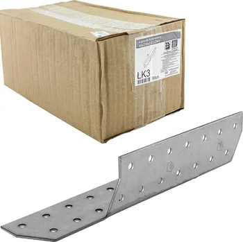 Tesařské kování Oramat 50ks - 40x210mm hr. 2,0mm Spojka vaznice krokev - Levá, LK3