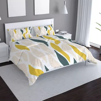 Povlečení Saténové povlečení Harmonie tvarů - Sablio - 140x200 / 90x70