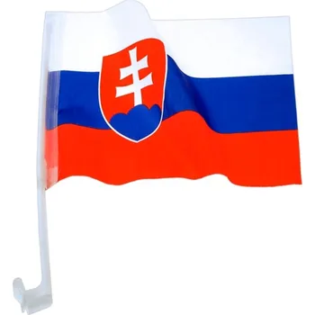AstonMiller Autovlajka Slovensko 45×31 cm s plastovým držákem na okno auta
