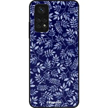 Pouzdro na mobilní telefon Lesklé pouzdro iSaprio pro Xiaomi Redmi Note 11 / Note 11S - Blue Leaves 05 (Lesklé pouzdro, kryt, obal iSaprio Exclusive na mobil Xiaomi Redmi Note 11 / Note 11S s motivem Blue Leaves 05 - elegantní skleněný vzhled, skvělá ochrana mobilu a luxusní styl,)