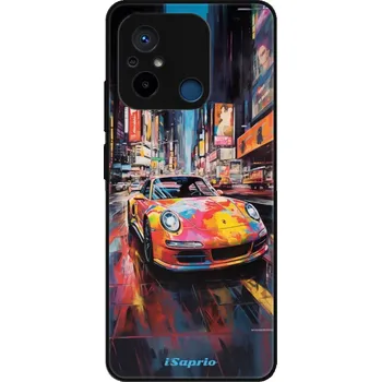 Pouzdro na mobilní telefon Lesklé pouzdro iSaprio pro Xiaomi Redmi 12C - Abstract Porsche (Lesklé pouzdro, kryt, obal iSaprio Exclusive na mobil Xiaomi Redmi 12C s motivem Abstract Porsche - elegantní skleněný vzhled, skvělá ochrana mobilu a luxusní styl, vyrobeno v Česku)
