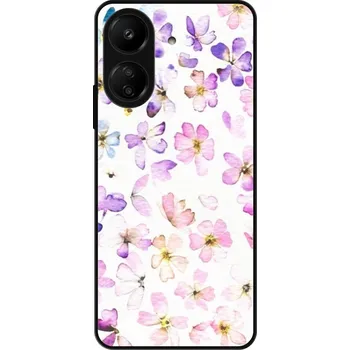 Pouzdro na mobilní telefon Lesklé pouzdro iSaprio pro Xiaomi Redmi 13C - Wildflowers (Lesklé pouzdro, kryt, obal iSaprio Exclusive na mobil Xiaomi Redmi 13C s motivem Wildflowers - elegantní skleněný vzhled, skvělá ochrana mobilu a luxusní styl, vyrobeno v Česku)