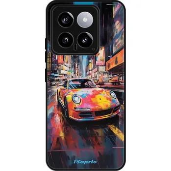 Pouzdro na mobilní telefon Lesklé pouzdro iSaprio pro Xiaomi 14 - Abstract Porsche (Lesklé pouzdro, kryt, obal iSaprio Exclusive na mobil Xiaomi 14 s motivem Abstract Porsche - elegantní skleněný vzhled, skvělá ochrana mobilu a luxusní styl, vyrobeno v Česku)