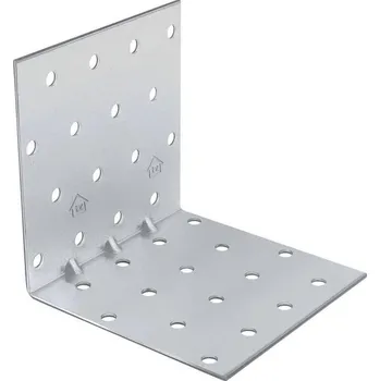 Tesařské kování Oramat 80x80x80x1,5mm KMP9 - Montážny Úhelník s prolisem do dřeva