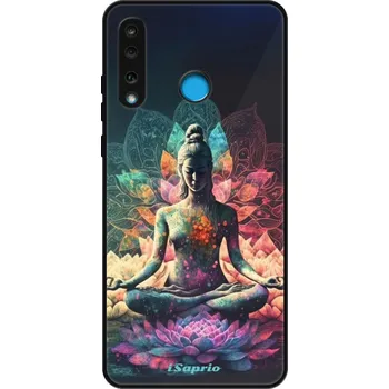 Pouzdro na mobilní telefon Lesklé pouzdro iSaprio pro Huawei P30 Lite - Yoga (Lesklé pouzdro, kryt, obal iSaprio Exclusive na mobil Huawei P30 Lite s motivem Yoga - elegantní skleněný vzhled, skvělá ochrana mobilu a luxusní styl, vyrobeno v Česku)