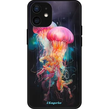 Pouzdro na mobilní telefon Lesklé pouzdro iSaprio pro Apple iPhone 12 Mini - Abstract Jellyfish (Lesklé pouzdro, kryt, obal iSaprio Exclusive na mobil Apple iPhone 12 Mini s motivem Abstract Jellyfish - elegantní skleněný vzhled, skvělá ochrana mobilu a luxusní styl, vyrobeno v Čes