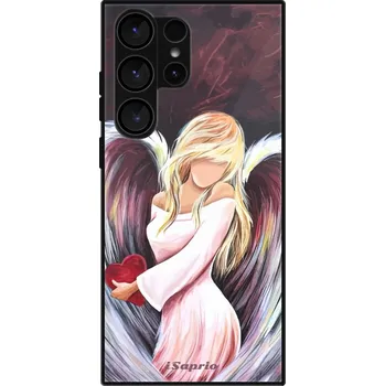 Pouzdro na mobilní telefon Lesklé pouzdro iSaprio pro Samsung Galaxy S23 Ultra - Angel of Love (Lesklé pouzdro, kryt, obal iSaprio Exclusive na mobil Samsung Galaxy S23 Ultra s motivem Angel of Love - elegantní skleněný vzhled, skvělá ochrana mobilu a luxusní styl, vyrobeno v Česku