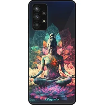 Pouzdro na mobilní telefon Lesklé pouzdro iSaprio pro Samsung Galaxy A32 - Yoga (Lesklé pouzdro, kryt, obal iSaprio Exclusive na mobil Samsung Galaxy A32 s motivem Yoga - elegantní skleněný vzhled, skvělá ochrana mobilu a luxusní styl, vyrobeno v Česku)