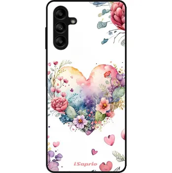 Pouzdro na mobilní telefon Lesklé pouzdro iSaprio pro Samsung Galaxy A13 5G / A04s - Floral Heart (Lesklé pouzdro, kryt, obal iSaprio Exclusive na mobil Samsung Galaxy A13 5G / A04s s motivem Floral Heart - elegantní skleněný vzhled, skvělá ochrana mobilu a luxusní styl, vyrobeno v