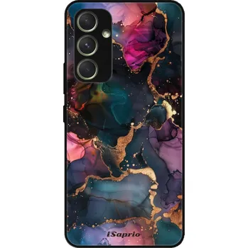 Pouzdro na mobilní telefon Lesklé pouzdro iSaprio pro Samsung Galaxy A54 5G - Dark Marble 10 (Lesklé pouzdro, kryt, obal iSaprio Exclusive na mobil Samsung Galaxy A54 5G s motivem Dark Marble 10 - elegantní skleněný vzhled, skvělá ochrana mobilu a luxusní styl, vyrobeno v Česku)