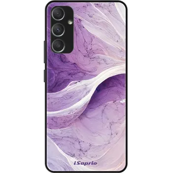 Pouzdro na mobilní telefon Lesklé pouzdro iSaprio pro Samsung Galaxy A34 5G - Purple Paint 10 (Lesklé pouzdro, kryt, obal iSaprio Exclusive na mobil Samsung Galaxy A34 5G s motivem Purple Paint 10 - elegantní skleněný vzhled, skvělá ochrana mobilu a luxusní styl, vyrobeno v Česku)