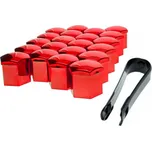 Kryty šroubů kol (17 mm-20 ks) Einparts červené