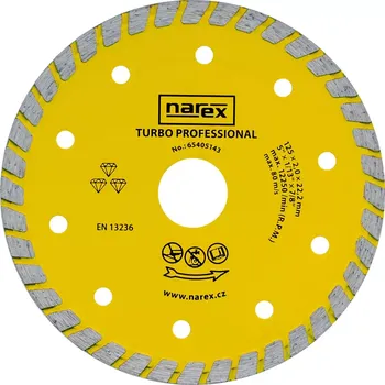 Řezný kotouč 65405143 Diamantový řezný kotouč - TURBO PROFESSIONAL DIA 125 TP Narex