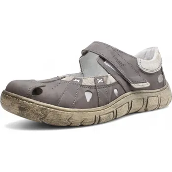 Dámské polobotky DÁMSKÉ POLOBOTKY KACPER 2-0248 873+750P ŠEDÁ Barva: Šedá, Velikost: 37