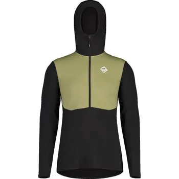 Pánská mikina Pánská funkční mikina Maloja KALTERNM L Černá, Světle zelená