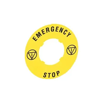 Stykač LOVATO Štítek LPXAU115 "EMERGENCY/STOP" Ø60mm LPXAU115