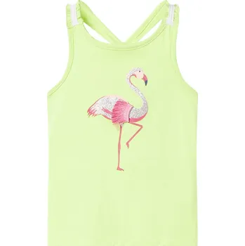 vidaXL Dětské tílko neonově žluté 92