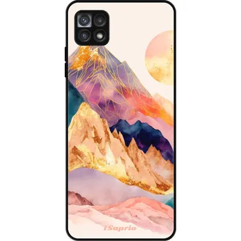 Pouzdro na mobilní telefon Lesklé pouzdro iSaprio pro Samsung Galaxy A22 5G - Abstract Mountains (Lesklé pouzdro, kryt, obal iSaprio Exclusive na mobil Samsung Galaxy A22 5G s motivem Abstract Mountains - elegantní skleněný vzhled, skvělá ochrana mobilu a luxusní styl, vyrobeno v)