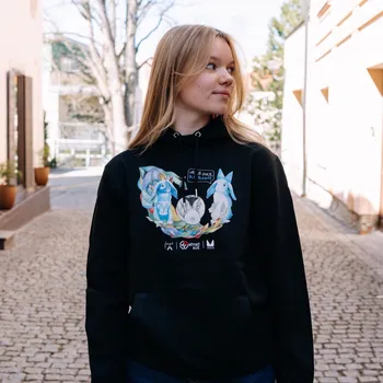 Dámská mikina Mikina Vagus x Dětský Klíč - Buď Bunny Velikost: M