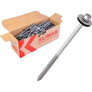 Šroub Klimas Wkret-Met Šedá - 6,3x135mm - 100ks - Šrouby pro sendičové panely do betonu a dřeva, WB6P