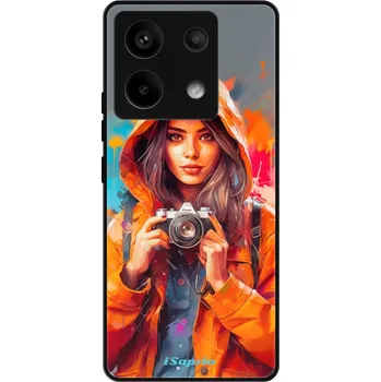 Pouzdro na mobilní telefon Lesklé pouzdro iSaprio pro Xiaomi Redmi Note 13 Pro 5G / Poco X6 5G - Girl with Camera (Lesklé pouzdro, kryt, obal iSaprio Exclusive na mobil Xiaomi Redmi Note 13 Pro 5G / Poco X6 5G s motivem Girl with Camera - elegantní skleněný vzhled, skvělá ochrana)